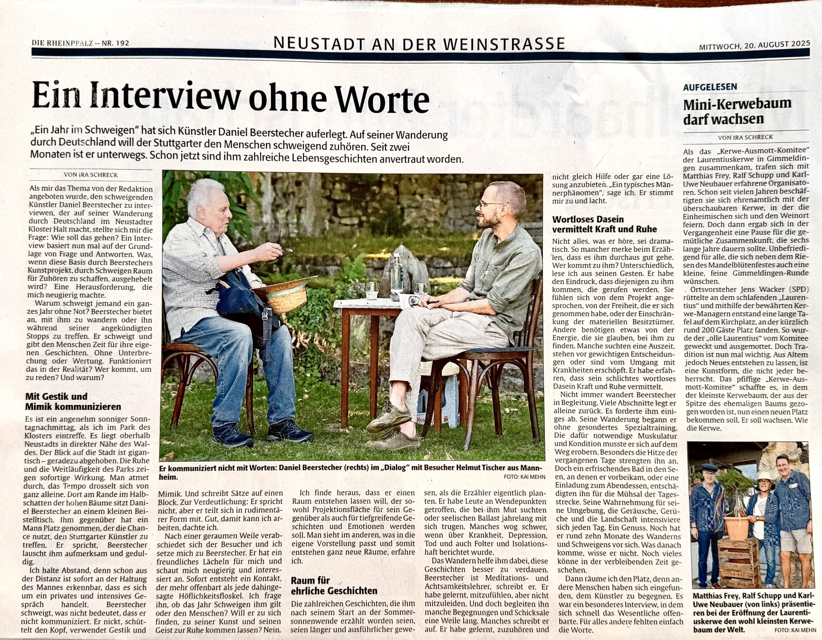Ich höre zu – ein Jahr im Schweigen
